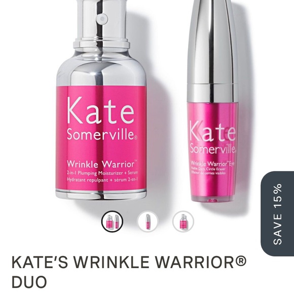 Kate Somerville Wrinkle Warrior 2 in 1 Serum and Eye Gel - Picture 1 of 7